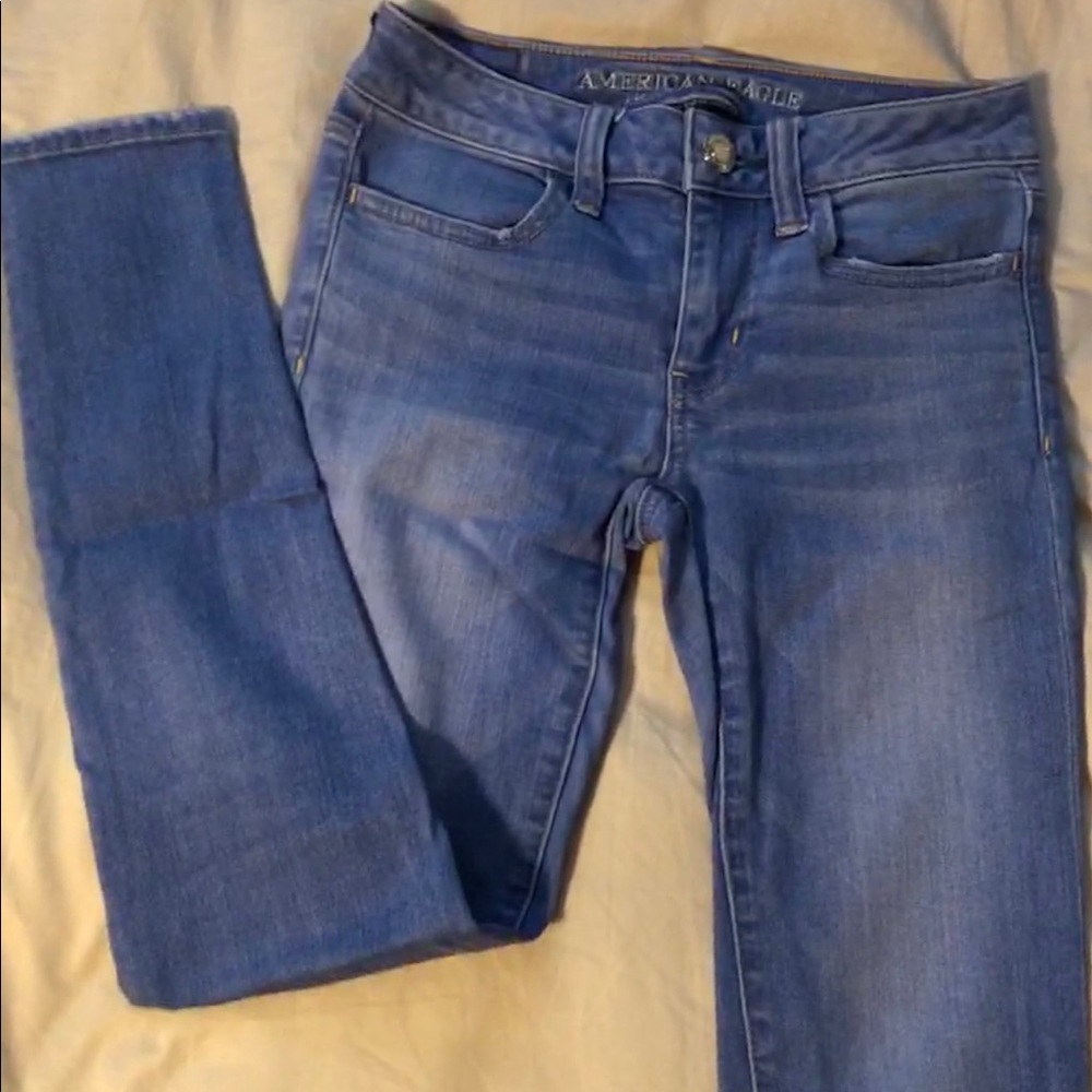 AEO Lightwash super stretch jegging jeans